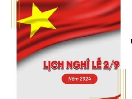 Lịch nghỉ lễ Quốc khánh 2/9/2024